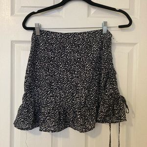 Shein black and white skirt